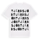 White t-shirt med Tjärnsjön ordlek t-shirt