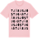 Pink Cotton t-shirt med Tjärusjöstugan ordlek t-shirt