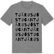 Mid Heather Gray t-shirt med Tjärusjöstugan ordlek t-shirt