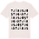 Vintage White t-shirt med Tjärusjöstugan ordlek t-shirt