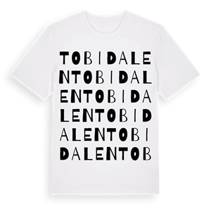 Tobidalen ordlek t-shirt – ekologisk bomull t-shirt från Pinshirt