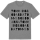 Mid Heather Gray t-shirt med Tommingbodarna ordlek t-shirt