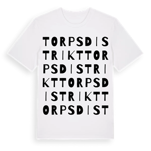 Torps distrikt ordlek t-shirt – ekologisk bomull t-shirt från Pinshirt