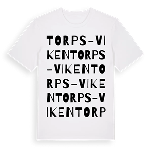Torps-viken ordlek t-shirt – ekologisk bomull t-shirt från Pinshirt