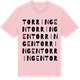 Pink Cotton t-shirt med Torringen ordlek t-shirt
