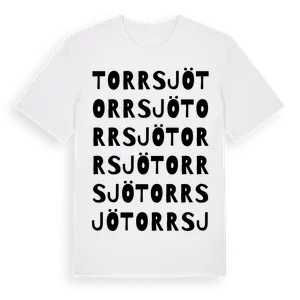 Torrsjö ordlek t-shirt – ekologisk bomull t-shirt från Pinshirt