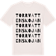 Vintage White t-shirt med Torrvattenskojan ordlek t-shirt