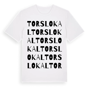 Tors lokal ordlek t-shirt – ekologisk bomull t-shirt från Pinshirt