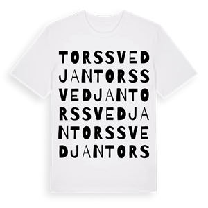 Torssvedjan ordlek t-shirt – ekologisk bomull t-shirt från Pinshirt