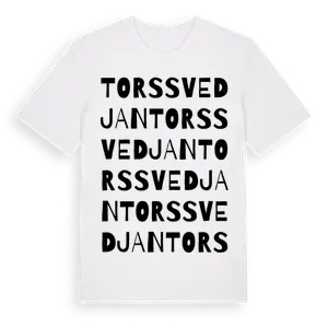 Torssvedjan ordlek t-shirt – ekologisk bomull t-shirt från Pinshirt