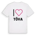Jag älskar Töva t-shirt stort tryck