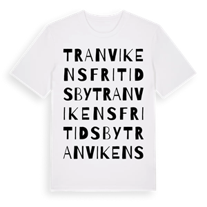Tranvikens fritidsby ordlek t-shirt – ekologisk bomull t-shirt från Pinshirt