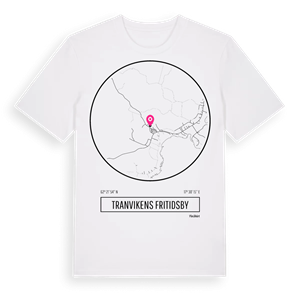 Tranvikens fritidsby t-shirt – ekologisk bomull t-shirt från Pinshirt