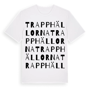Trapphällorna ordlek t-shirt – ekologisk bomull t-shirt från Pinshirt