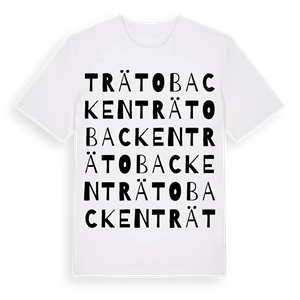 Trätobacken ordlek t-shirt – ekologisk bomull t-shirt från Pinshirt