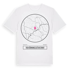 Trehörningsjö distrikt t-shirt – ekologisk bomull t-shirt från Pinshirt