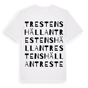 Trestenshällan ordlek t-shirt – ekologisk bomull t-shirt från Pinshirt