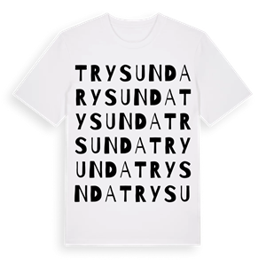 Trysunda ordlek t-shirt – ekologisk bomull t-shirt från Pinshirt