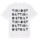 Tuna distrikt ordlek t-shirt