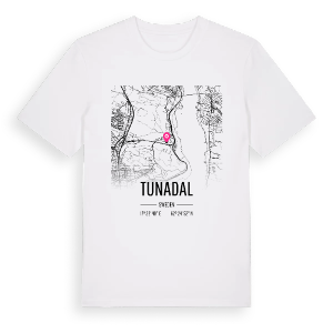 Tunadal karta t-shirt – ekologisk bomull t-shirt från Pinshirt