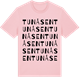 Pink Cotton t-shirt med Tunåsen ordlek t-shirt