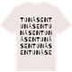 Vintage White t-shirt med Tunåsen ordlek t-shirt