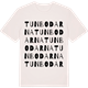 Vintage White t-shirt med Tunbodarna ordlek t-shirt