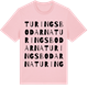 Pink Cotton t-shirt med Turingsbodarna ordlek t-shirt