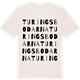 Vintage White t-shirt med Turingsbodarna ordlek t-shirt