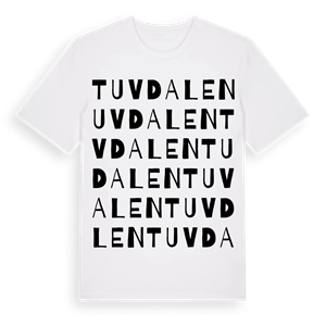 Tuvdalen ordlek t-shirt – ekologisk bomull t-shirt från Pinshirt