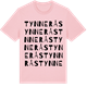 Pink Cotton t-shirt med Tynnerås ordlek t-shirt
