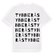 White t-shirt med Tynnerås ordlek t-shirt