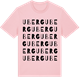 Pink Cotton t-shirt med Uberg ordlek t-shirt