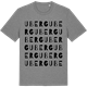 Mid Heather Gray t-shirt med Uberg ordlek t-shirt