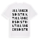Ullångers distrikt ordlek t-shirt