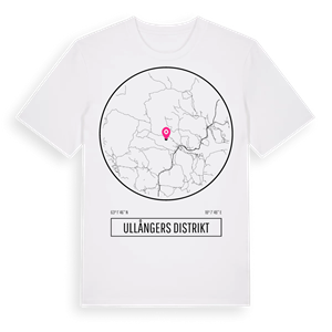 Ullångers distrikt t-shirt – ekologisk bomull t-shirt från Pinshirt