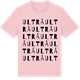 Pink Cotton t-shirt med Ultrå ordlek t-shirt