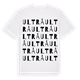 White t-shirt med Ultrå ordlek t-shirt