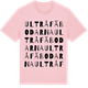 Pink Cotton t-shirt med Ultråfäbodarna ordlek t-shirt