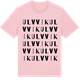 Pink Cotton t-shirt med Ulvvik ordlek t-shirt