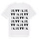 White t-shirt med Ulvvik ordlek t-shirt