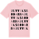 Pink Cotton t-shirt med Ulvviksbodarna ordlek t-shirt