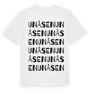 Unåsen ordlek t-shirt – ekologisk bomull t-shirt från Pinshirt