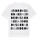 White t-shirt med Undromsbodarna ordlek t-shirt