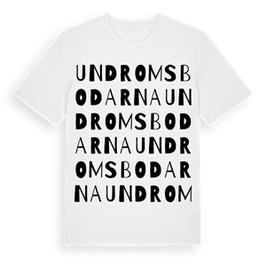 Undromsbodarna ordlek t-shirt – ekologisk bomull t-shirt från Pinshirt