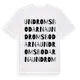 White t-shirt med Undromsbodarna ordlek t-shirt