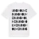 White t-shirt med Ungholmen ordlek t-shirt