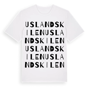 Uslandskilen ordlek t-shirt – ekologisk bomull t-shirt från Pinshirt