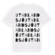 Utanlandsjö ordlek t-shirt