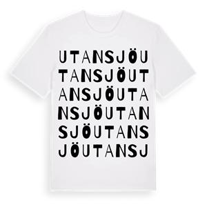 Utansjö ordlek t-shirt – ekologisk bomull t-shirt från Pinshirt